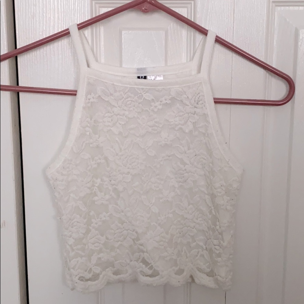 Lace crop top